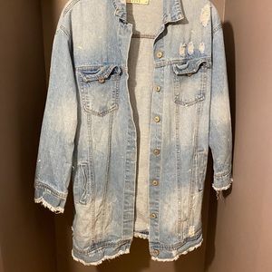 Denim oversized jacket